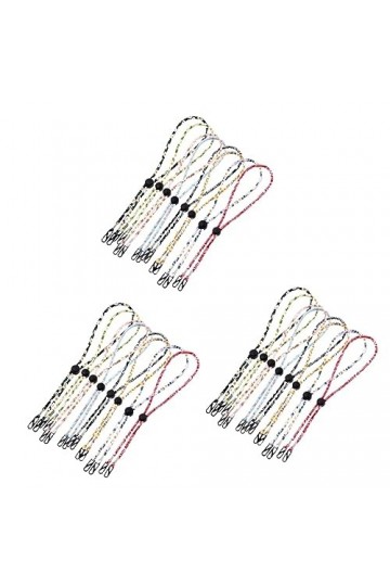 STOBOK 24 Pièces Lanière De Masque De Lunettes Lanière Couvre-bouche Cordons De Lunettes Sangle De Suspension Pour Masques Sa