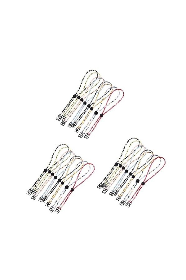 STOBOK 24 Pièces Lanière De Masque De Lunettes Lanière Couvre-bouche Cordons De Lunettes Sangle De Suspension Pour Masques Sa