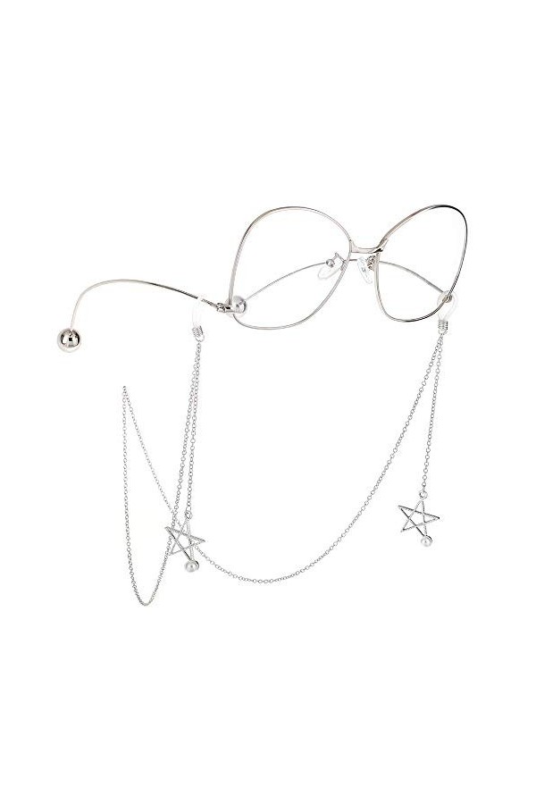 GYC Personnalité Perle Pendentif Chaînes De Lunettes pour Femmes Lunettes De Soleil Sangle Étoile Forme Lunettes Cordons Lani