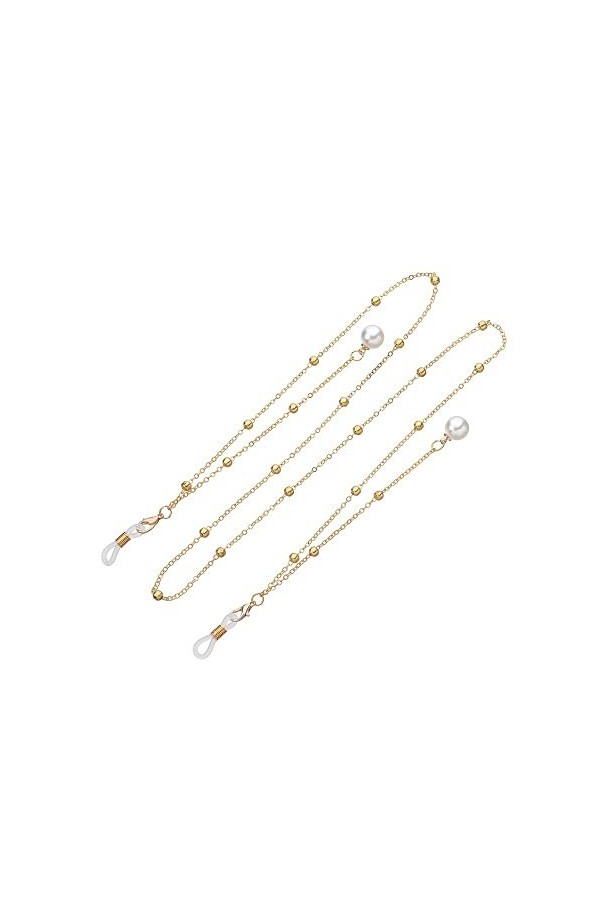 ViLLeX Sangle de Lunettes Chaînes de Lunettes for Femmes Gland de Perle Chaîne de Cou Antidérapante Cordon de Lunettes élégan