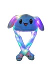 KUKICAT Woman Filles Lapin Chapeau avec LED Brillera Qui Bouge Oreilles Amusant Mignonne Chaud Hiver Cadeau Jouet Attrayant, 