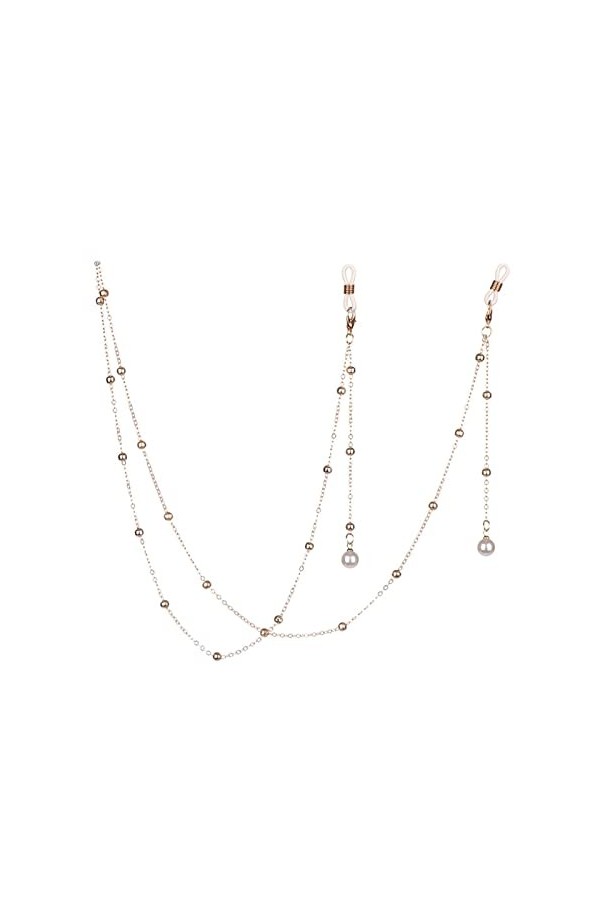 ZZSRJ Chaîne de Lunettes en métal chaîne rétro Lunettes de lanière de Lecture Cadre Cordon de Bracelet de Soleil Chain Color