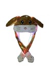 KUKICAT Woman Filles Lapin Chapeau avec LED Brillera Qui Bouge Oreilles Amusant Mignonne Chaud Hiver Cadeau Jouet Attrayant, 
