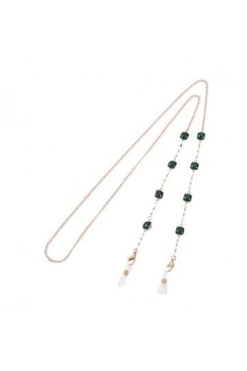 Chaîne De Lunettes Chaîne De Lunettes Pour Masque, 5 Pièces, Chaîne Suspendue, Collier De Masque Anti-Perte, Vert