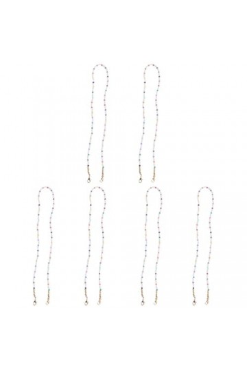 Toyvian 6 Pièces Chaîne De Suspension De Lunettes De Masque Porte-boucles De Couvre-bouche Chaîne De Lunettes Longe Anti-pert