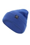 AnJuHoPa Bonnet uni Bonnet Double Tricot Doux Doux pour la Peau Bonnets Tricotés Unisexe Schwarz