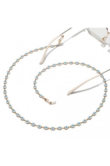 HczIon Chaîne Lunettes 2 Chaînes De Lunettes Faites Main,Collier De Lunettes Licou Licous,Chaîne De Masque,Accessoires De Lun