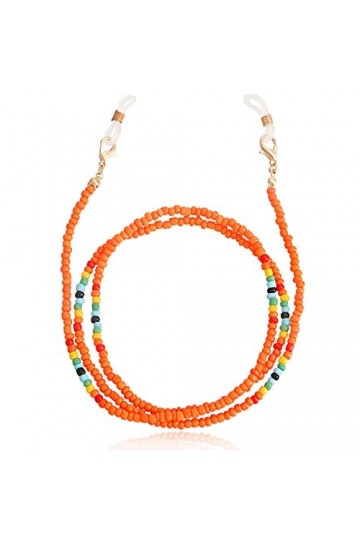 NOGRAX Sangle de lunettes Longe de lunettes for femmes Chaîne de cou perlée colorée Porte-chaîne de lunettes élégante Color 