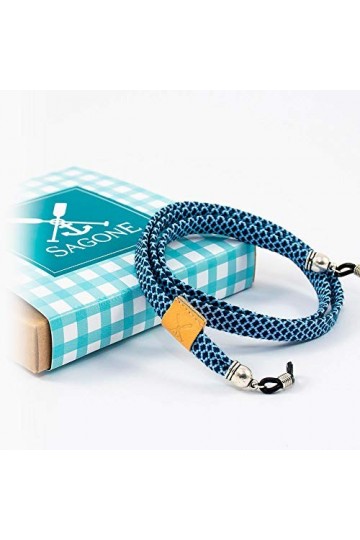 Cordon à lunettes fait à la main «&nbsp;Santorini&nbsp;» SAGONE