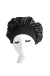 Femme Bonnet de Couchage Satin Bonnet de Nuit Sommeil Elastique Bonnet pour Dormir Soie Chapeau de Chimiothérapie Doux Casque