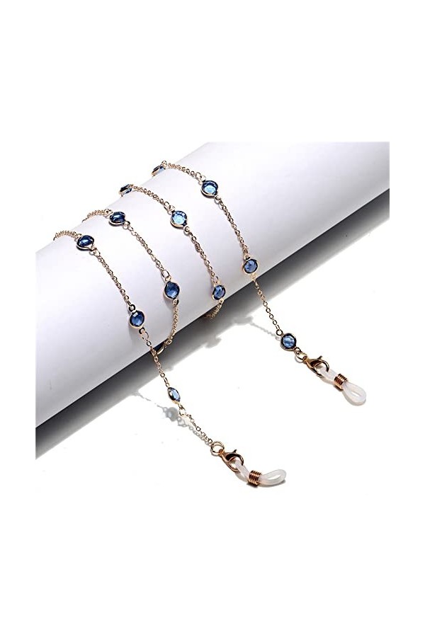 Longes De Lunettes De Chaîne Pour Femmes Lunettes De Soleil Rétro En Métal Chaînes Lunettes,4