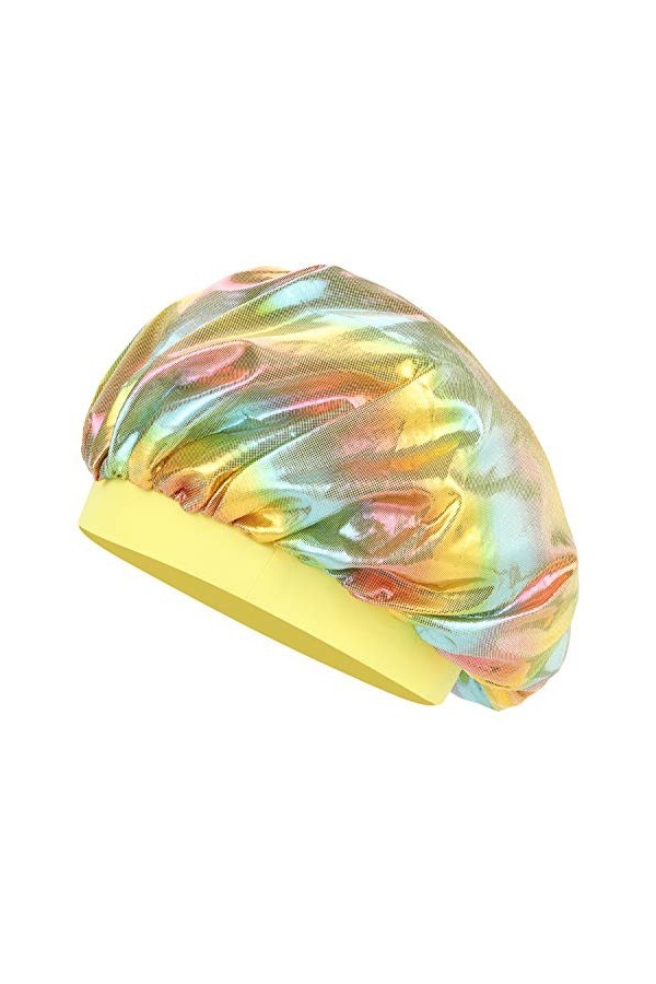 Femme Bonnet de Couchage Satin Bonnet de Nuit Sommeil Elastique Bonnet pour Dormir Soie Chapeau de Chimiothérapie Doux Casque