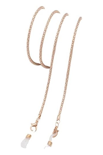 MORYEN Lanière Chaînes à Lunettes for Femmes Masque Visage Lanière avec Boucle en Silicone Cordon à Lunettes élégant Couleur