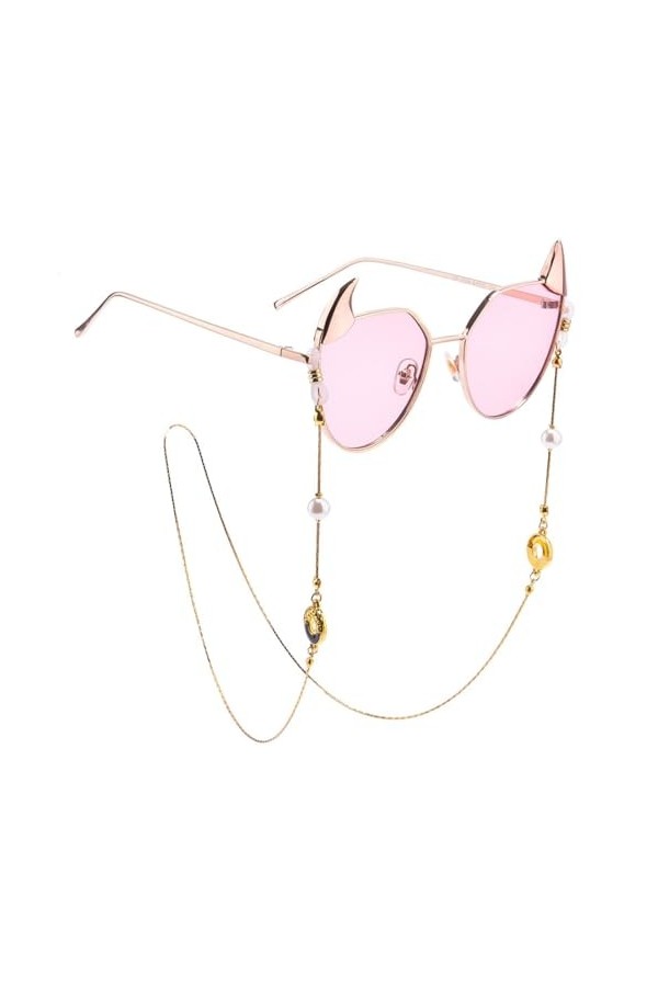 Chaîne De Lunettes Chaîne De Lunettes En Acier Titane, 2 Pièces, Accessoires Licou Pour Femmes, Lanière Antidérapante Pour Lu