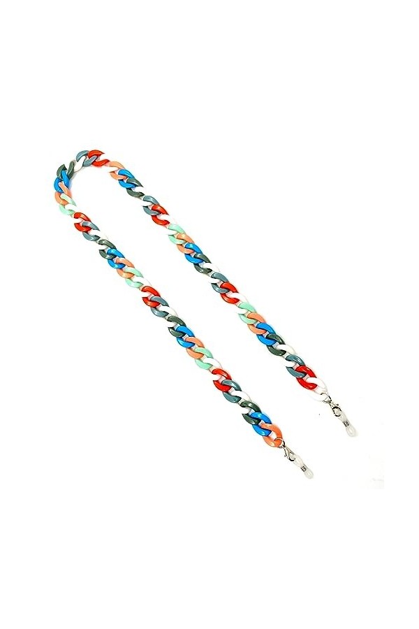Chaîne De Lunettes 2 Pièces Chaîne De Lunettes En Acrylique De Couleurs Mélangées Chaîne De Masque De Lunettes, D