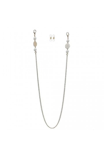 Chaîne De Lunettes Chaîne De Lunettes En Perles De Cuivre, 5 Pièces, Pièce De Fleur En Cuivre, Chaîne De Masque, Chaîne De Ta