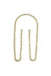 Porte-lunettes en acier pvd or chaîne 5,6 mm de Marlù, COC001G, or, Taille unique