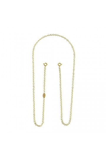 MARLU Chaîne porte-lunettes en acier pvd or épaisseur 3 mm longueur 70 cm de Marlù, COC003G, or, Taille unique