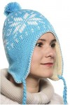MAROK-INERIE Bonnet Péruvien Chullo chullu avec Pompon Mixte Homme/Femme Couleurs au Choix Bleu 2 