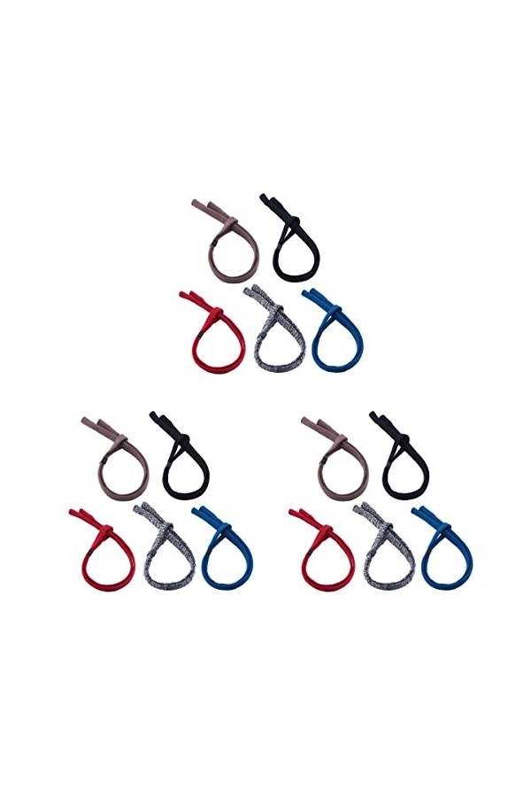 BESPORTBLE 15 Pièces Accessoires Dexercice Porte-lunettes Sangle De Lunettes De Sport Cordon Ajustable Sangle De Lunettes De