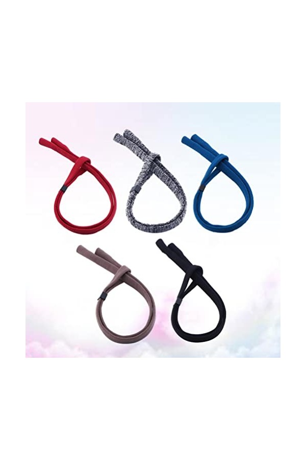 BESPORTBLE 15 Pièces Accessoires Dexercice Porte-lunettes Sangle De Lunettes De Sport Cordon Ajustable Sangle De Lunettes De