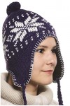MAROK-INERIE Bonnet Péruvien Chullo chullu avec Pompon Mixte Homme/Femme Couleurs au Choix Bleu 2 