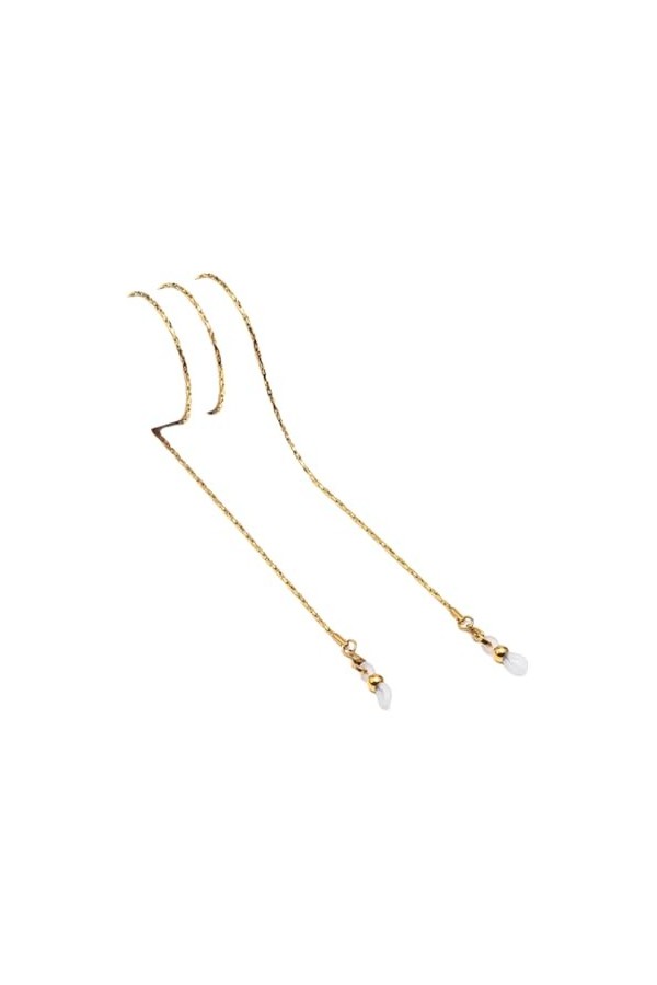 Chaîne De Lunettes 2 Pièces Lunettes Anti-Dérapant Chaîne Fixe Femmes Suspendus Cou Lanière En Acier Titane Lunettes De Solei