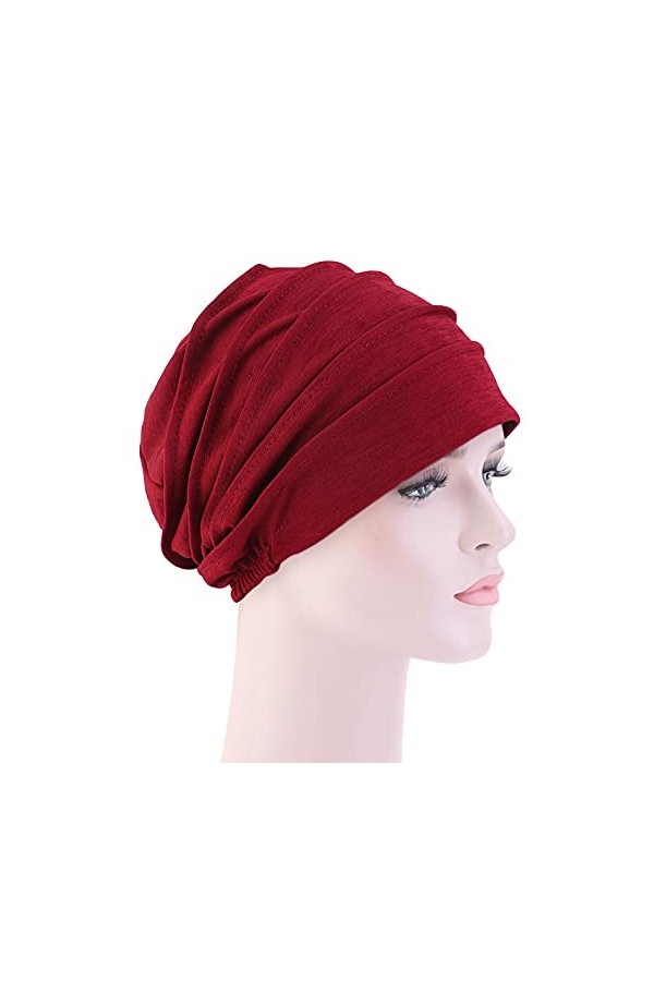 SIQITECH Bonnet Turban Chapeau Foulard Multifonctionnel Femme Bonnet Foulard Bonnet de Nuit Bonnet Élastique Coiffure Chapeau