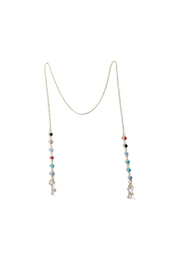 Chaîne De Lunettes Chaîne De Lunettes En Métal Anti-Perte, 5 Pièces, Chaîne De Masque, Or