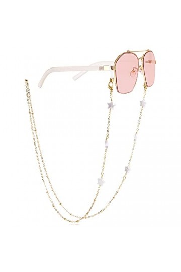 NOGRAX Chaînes de lunettes for femmes étoiles anti-perte autour du cou sangles de lunettes de soleil élégantes