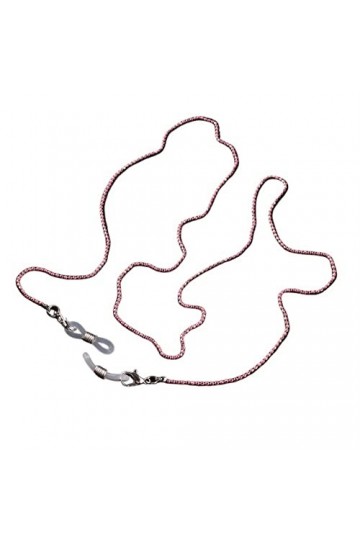 NOGRAX Lunettes Chaînes de Lunettes for Femmes Perle Anti-Perte Réglable Extrémités en Caoutchouc Connecteurs Élégant Retenue