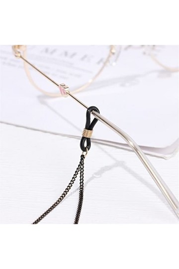 XIDUO Lot de 3 cordons rétro pour lunettes de soleil pour femme couleur : noir, taille : 70 cm 