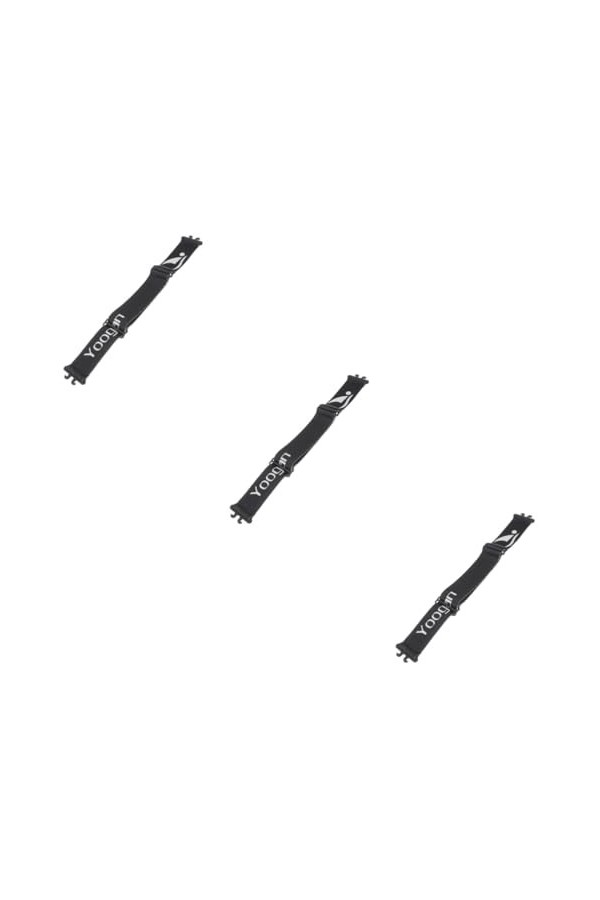 Sosoport 3 Pièces Sangle De Lunettes De Ski Lanière De Lunettes De Soleil De Sport Cordons Noirs Câble De Retenue De Lunettes