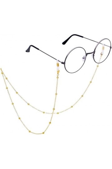 MORYEN Longe de Lunettes Sangle de Lunettes for Femmes Chaîne de Cou Simple Anti-Perte avec Boucle en Silicone Sangles de Lun