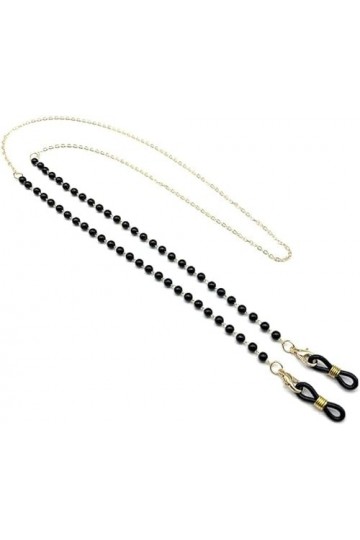 MORYEN Longe de Lunettes Sangle de Lunettes for Femmes Simple Perle Antidérapant Collier en Métal Mode Lunettes Chaîne Chaîne