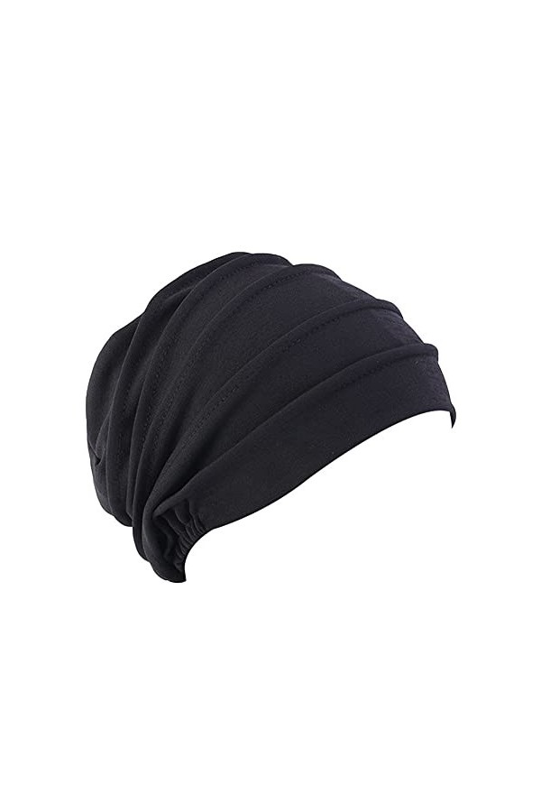 ikasus Femme Bonnet Turban Chimio Coton Stretch Bonnet de Sommeil Chapeaux Bandeau Foulard Chimio Musulmanes Mode Casquette d