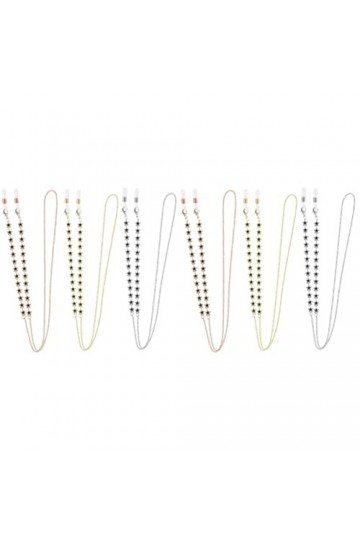 FRCOLOR 6 Pièces Chaîne De Lunettes Lanière De Lunettes De Soleil En Métal Cordon De Chaîne De Couverture De Visage Chaîne De