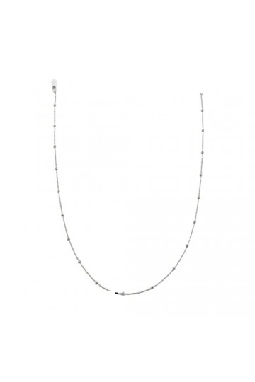 NOGRAX Chaînes de lunettes Longe de lunettes for femmes Collier en métal perlé rond simple Cordon de lunettes élégant