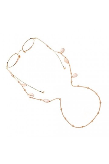 CuteyRain Chaine Lunettes, Coquille Bled Tassel Ball Link Link Lunettes de Vue Collier Lunettes de Soleil Lunettes de Soleil 