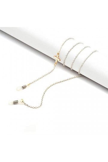 CuteyRain Chaine Lunettes, Femmes Retro Sunglass Noir Chaînes Lanières Lunettes Accessoires Lunettes de Soleil Lunettes de So