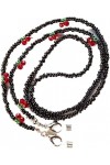 MORYEN Lunettes Chaînes de Lunettes for Femmes Pendentif en Perles de Cerise Chaînes de Masque Cordon de Lunettes de Mode Co