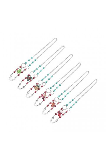 GALPADA 1 Ensemble/6 Pièces Lunettes De Soleil Antidérapant Série Bouche Élément Lunettes Lunettes Cordon Porte-Lunettes Coll