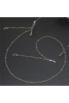 WORNEW Chaînes pour Lunettes Chaîne de Lunettes perlée Chaîne en métal Chaîne de Lunettes Lunettes de Soleil antidérapantes C