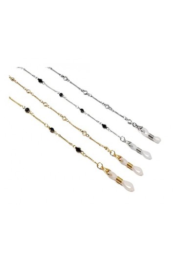 HIJAN Sangle de Lunettes chaînes de Lunettes for Femmes 4 pièces Anti-Perte Masque Facial lanière Mode Sangles de Lunettes de