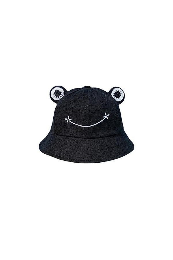 PLABBDPL 1 pc Grenouille pour Enfants Adulte Homme Femme Chapeau de Soleil en Coton Anti-UV Chapeau de Pêcheur Casquettes Vis