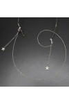 ViLLeX Chaînes de Lunettes Sangle de Lunettes for Femmes Pendentif étoile en métal Chaîne de Cou Élégante Retenue de Lunettes