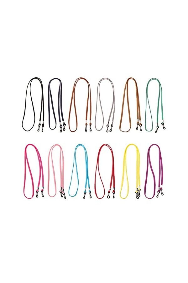 ZZZYW 1Pc Lunettes de Soleil élastiques chaîne Lunettes de Soleil avec Accessoires de Lunettes de lanière Color : Blue, Tail