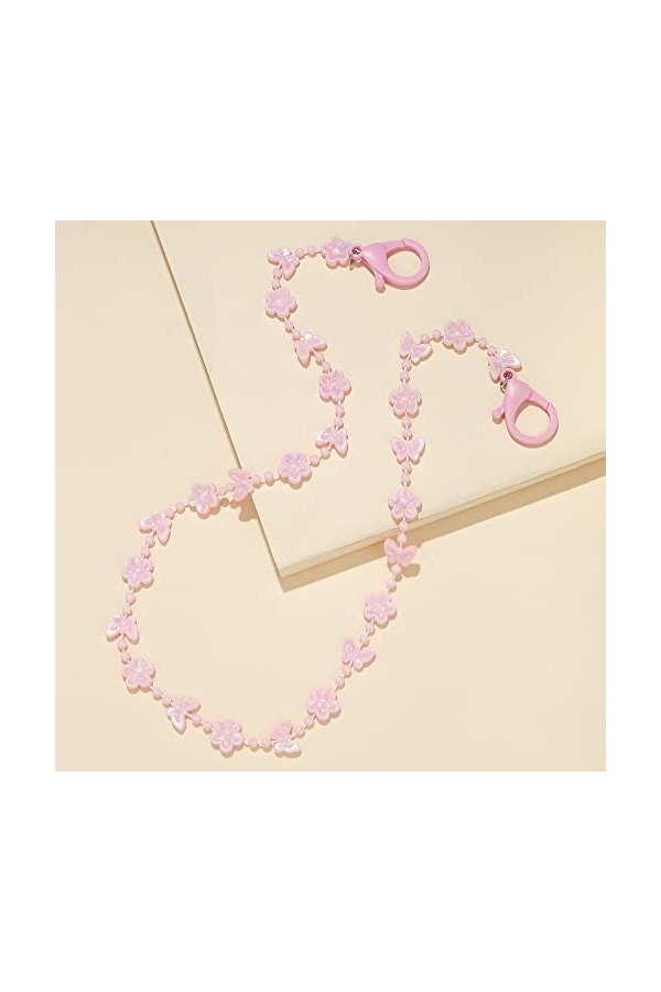 ViLLeX Chaînes de Lunettes de Lunettes for Femmes Lunettes de retenue Anti-dérapant avec Clips Sangles de Lunettes de Soleil 