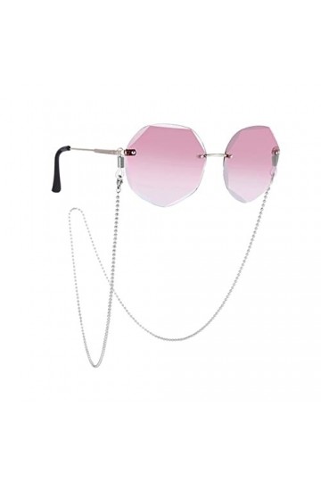 NOGRAX Chaînes Lunettes Longe for Femmes en Acier Inoxydable Lunettes de Retenue Élégant Lunettes de Retenue Color : Gold, S