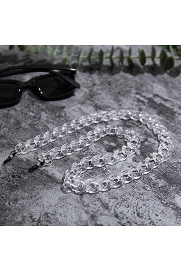 BYYHJNMSXS Chaînes Et Cordons À Lunettes 72Cm Acrylique Lunettes De Soleil Chaîne Femmes Anti-Dérapant Lunettes De Lecture Po